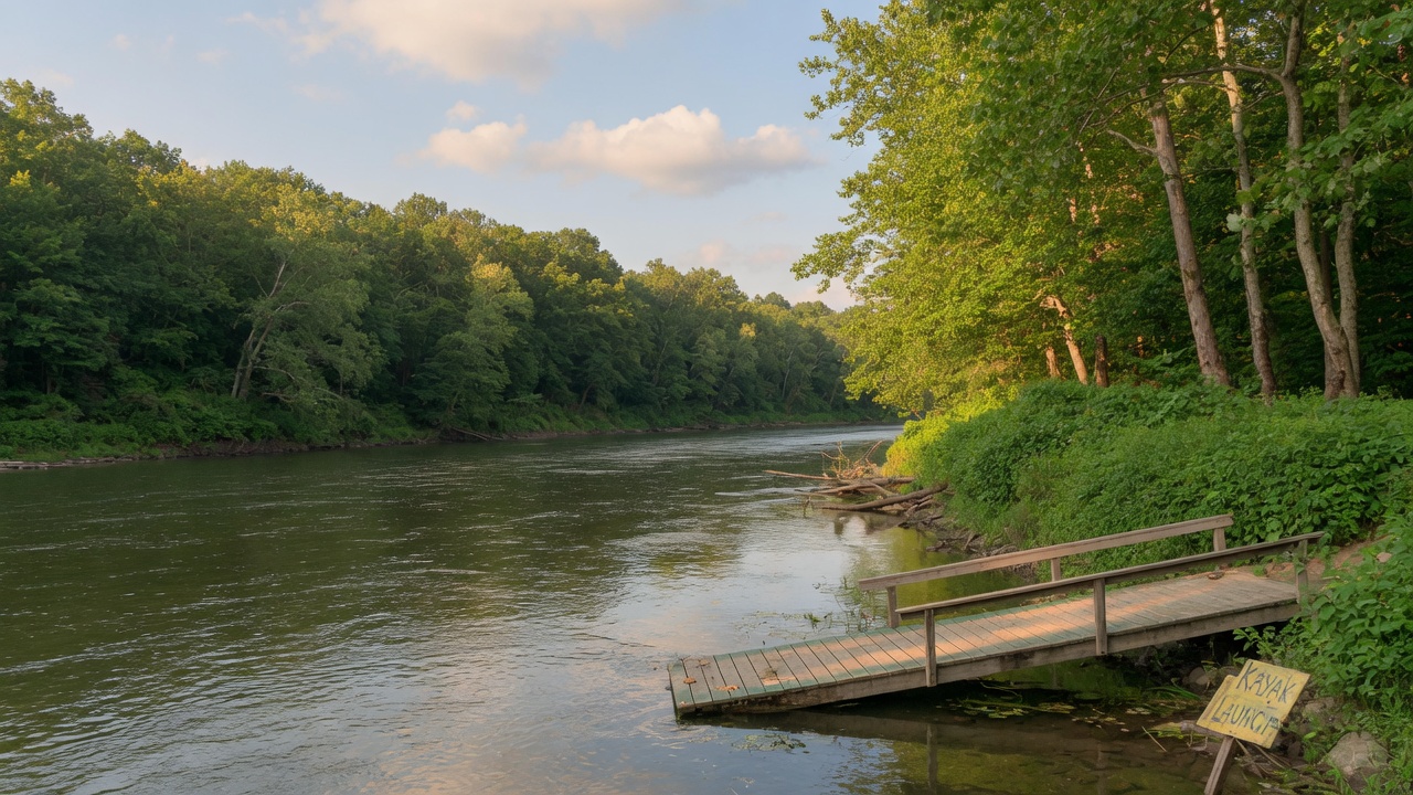Summer scene on the Shenango River